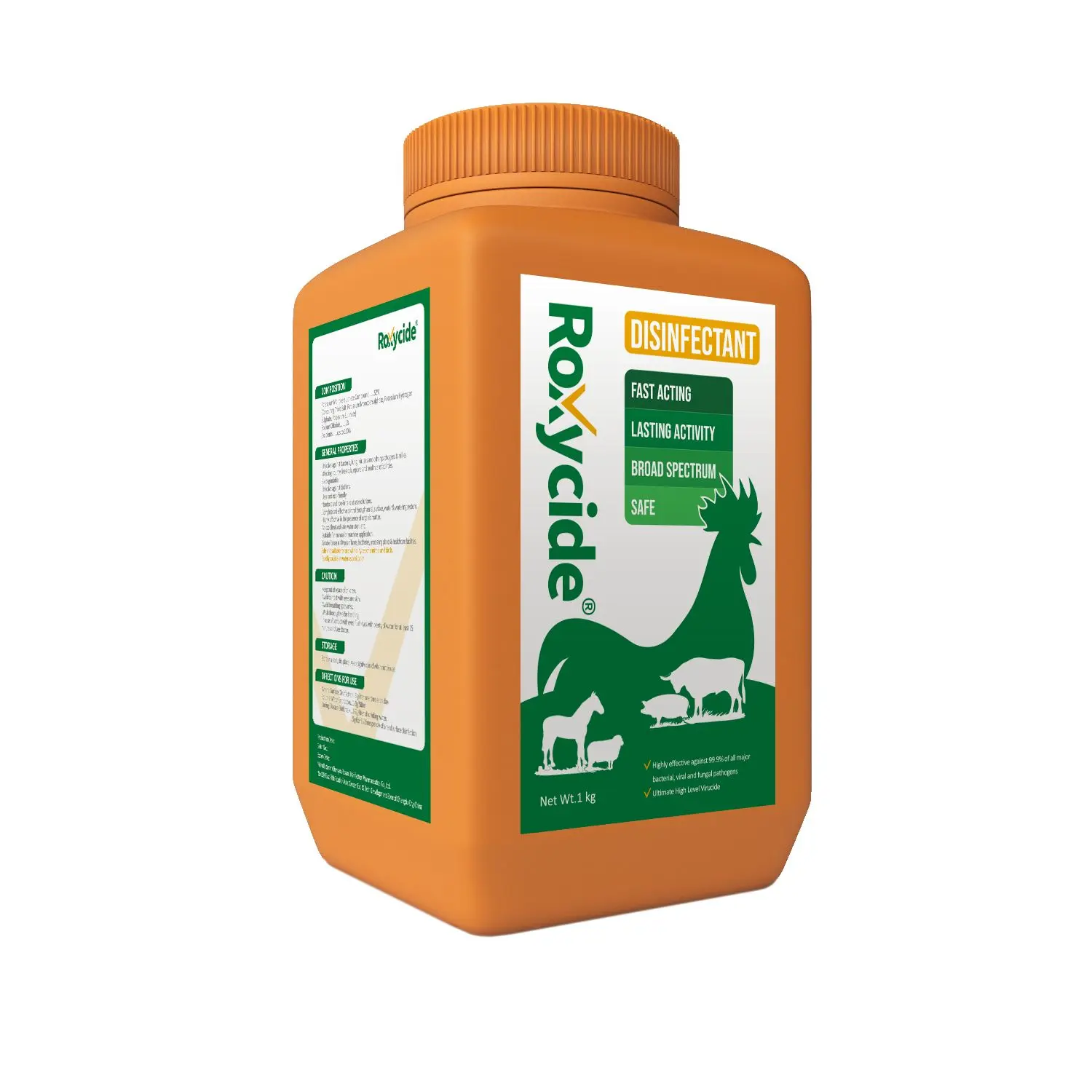 Biosafety veterinary disinfectant for bovine farms